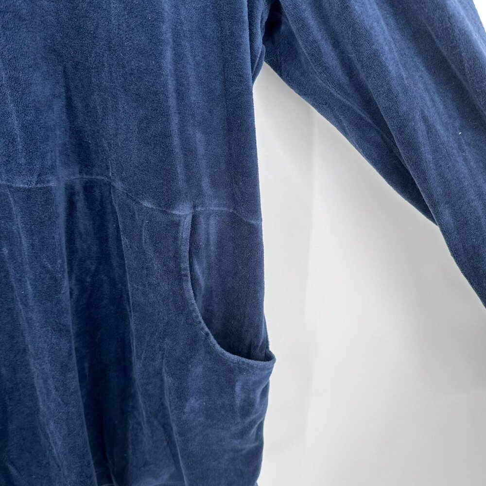 J.jill Purejill Navy Cowl Tunic top Velour size XL - Picture 3 of 5